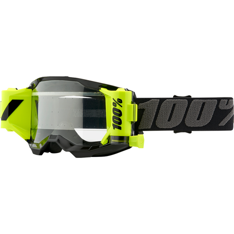 100% Strata 2 Forecast Goggles - Black - Clear Lens 50421-901-01 - Trailhead Powersports a Mines and Meadows, LLC Company