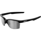 100% Sportcoupe Sunglasses - Black - Silver Mirror 61020-019-76