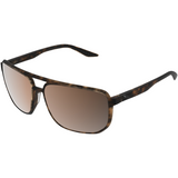 100% Konnor Aviator Sunglasses - Square - Havana - Bronze Polarized 61043-089-49