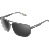 100% Konnor Aviator Sunglasses - Square - Dark Haze - Smoke 61043-393-57