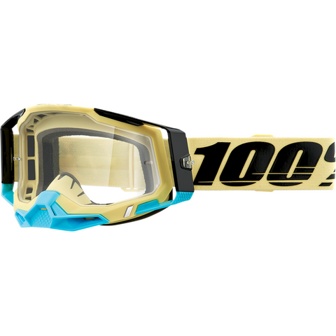 100% Racecraft 2 Goggles - Airblast - Clear 50121-101-11 - Trailhead Powersports a Mines and Meadows, LLC Company