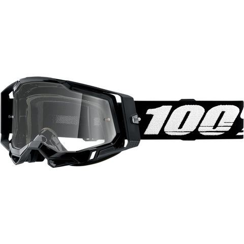100% Racecraft 2 Goggles - Black - Clear 50121-101-01 - Trailhead Powersports a Mines and Meadows, LLC Company