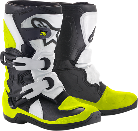 ALPINESTARS(MX) Youth Tech 3S Boots - Black/White/Yellow