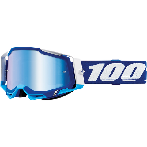 100% Racecraft 2 Goggles - Blue - Blue Mirror 50121-250-02 - Trailhead Powersports a Mines and Meadows, LLC Company