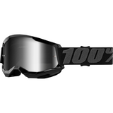 100% Strata 2 Goggles - Black - Silver Mirror 50421-252-01 - Trailhead Powersports a Mines and Meadows, LLC Company