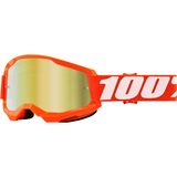 100% Strata 2 Goggles - Orange - Gold Mirror 50421-259-05 - Trailhead Powersports a Mines and Meadows, LLC Company