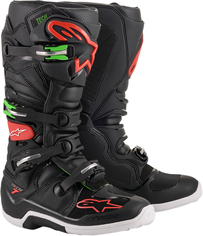ALPINESTARS(MX) Tech 7 Boots - Black/Red/Green