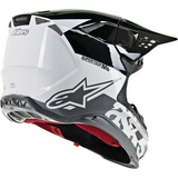 ALPINESTARS(MX) Supertech M8 Helmet - Radium - MIPS - White/Black/Mid Gray Glossy