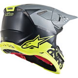 ALPINESTARS(MX) Supertech M8 Helmet - Radium - MIPS - Matte Black/Mid Gray/Yellow Fluo