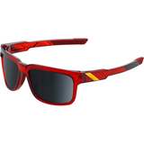 100% Type-S Sunglasses - Red - Black Mirror 61032-060-61