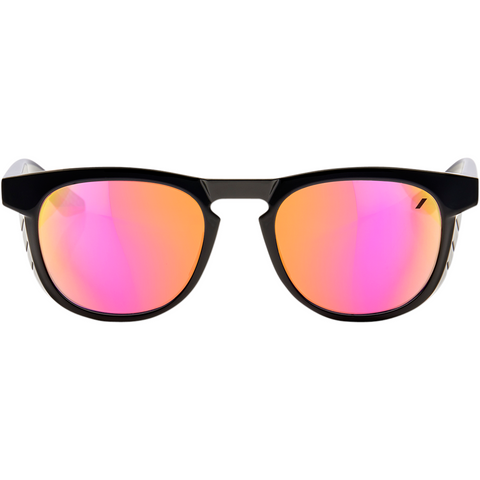 100% Slent Sunglasses - Black - Purple Mirror 61035-001-72