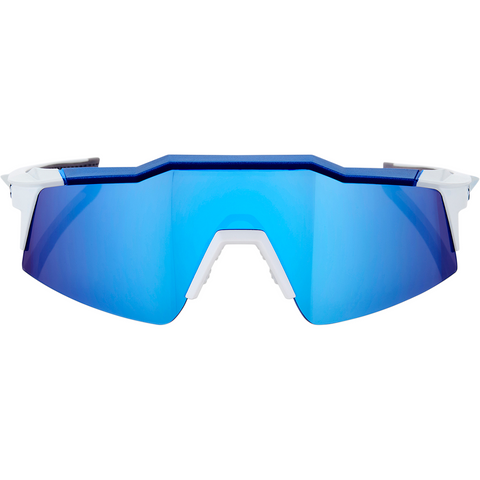 100% Speedcraft SL Sunglasses - White - Blue Mirror 61002-022-75