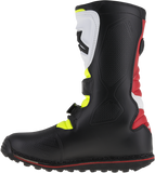 ALPINESTARS(MX) Tech-T Boots - White/Red/Yellow Fluorescent/Black