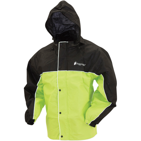 FROGG TOGGS Road Toad Rain Jacket - Hi-Viz Green/Black