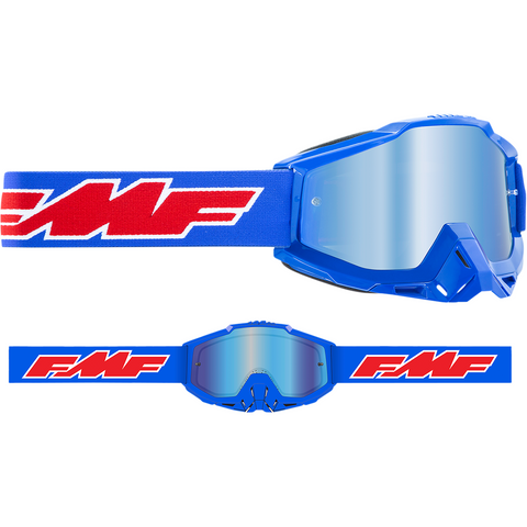 FMF VISION PowerBomb Goggles - Rocket - Blue - Blue Mirror F-50200-250-02