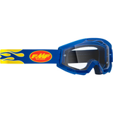 FMF VISION PowerCore Goggles - Flame - Navy - Clear F-50400-101-02