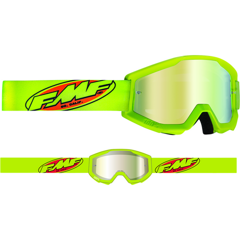 FMF VISION PowerCore Goggles - Core - Yellow - Gold Mirror F-50400-259-04