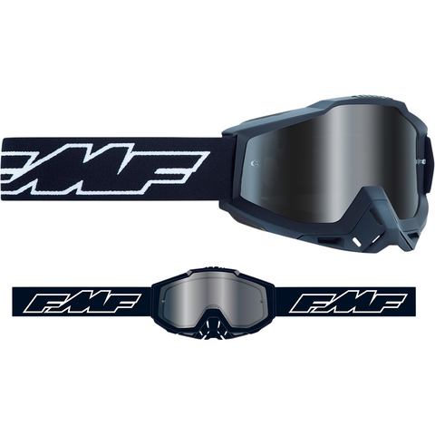 FMF VISION Youth PowerBomb Goggles - Rocket - Black - Silver Mirror F-50300-252-01