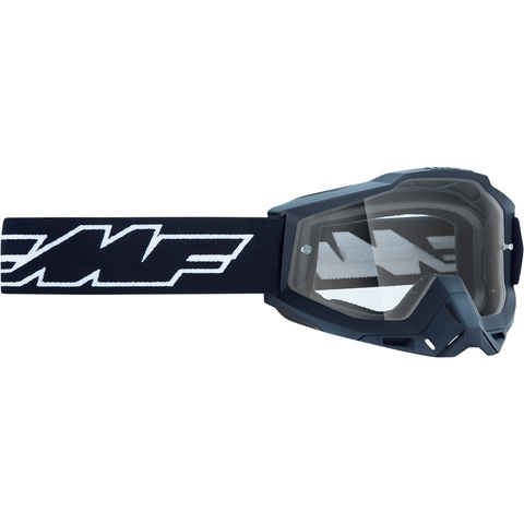 FMF VISION Youth PowerBomb Goggles - Rocket - Black - Clear F-50300-101-01