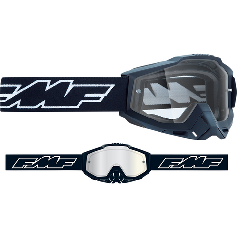 FMF VISION Youth PowerBomb Goggles - Rocket - Black - Clear F-50300-101-01