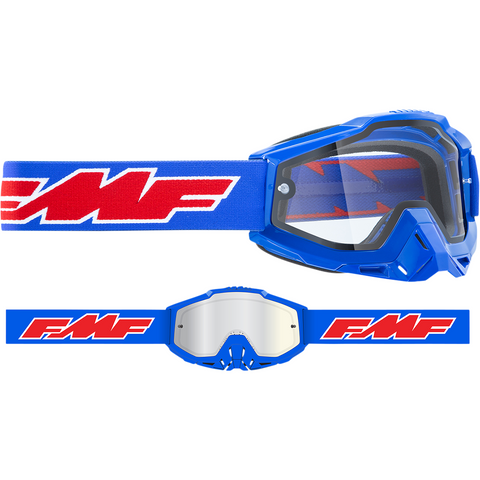 FMF VISION PowerBomb Enduro Goggles - Rocket - Blue - Clear F-50202-501-02