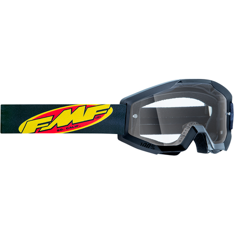 FMF VISION Youth PowerCore Goggles - Core - Black - Clear F-50500-101-01