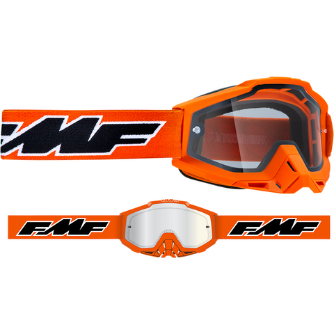 FMF VISION PowerBomb Enduro Goggles - Rocket - Orange - Clear F-50202-501-05