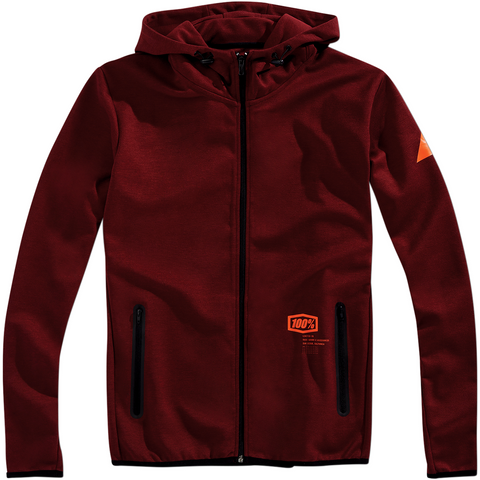 100% Viceroy Zip-Up Hoodie - Burgundy