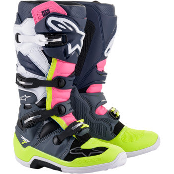 ALPINESTARS(MX) Tech 7 Boots - Gray/Black/Pink