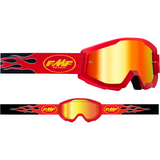 FMF VISION PowerCore Goggles - Flame - Red - Red Mirror F-50400-251-03