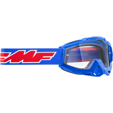 FMF VISION Youth PowerBomb Goggles - Rocket - Blue - Clear F-50300-101-02