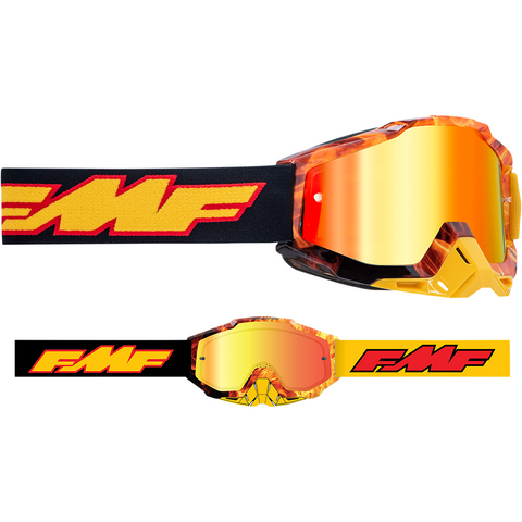 FMF VISION PowerBomb Goggles - Spark - Red Mirror F-50200-251-06