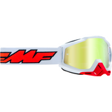 FMF VISION PowerBomb Goggles - Rocket - White - True Gold F-50200-253-00