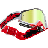 FMF VISION PowerBomb Goggles - Rocket - White - True Gold F-50200-253-00