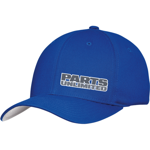 THROTTLE THREADS Parts Unlimited Curved Bill Hat - Blue - Large/XL PSU29H51RBLR