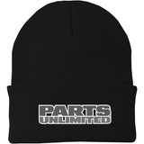 THROTTLE THREADS Parts Unlimited Beanie - Fleece - Black PSU30H90BK