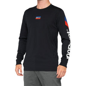100% Aster Tech T-Shirt - Long-Sleeve - Black