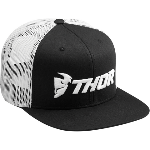 THOR Trucker Snapback Hat - Black/White