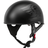 GMAX HH-65 Half Helmet Ritual Naked Matte Black/Silver