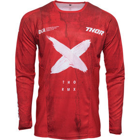 THOR Pulse HZRD Jersey - Red/White