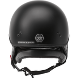 GMAX  HH-65 Half Helmet Full Dressed Matte Black