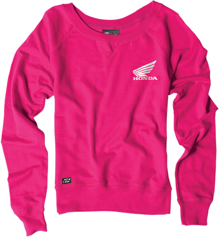 FACTORY EFFEX-APPAREL Women's Honda Crewneck Sweatshirt - Pink