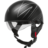 GMAX HH-65 Half Helmet Torque Naked Matte Black/Silver