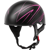 GMAX HH-65 Half Helmet Torque Naked Matte Black/Pink