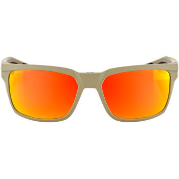 100% Daze Sunglasses - Quicksand - Red Mirror 61030-104-43
