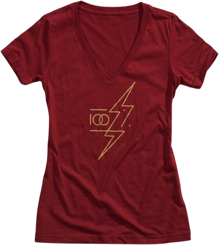 100% Women's Helgi T-Shirt - Brick