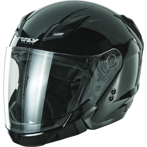 FLY RACING TOURIST SOLID HELMET BLACK