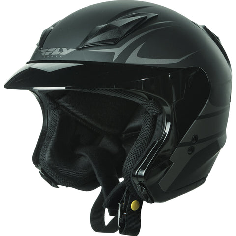 FLY RACING TOURIST VISTA HELMET MATTE BLACK/SILVER
