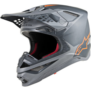 ALPINESTARS(MX) Supertech M10 Helmet - MIPS - Anthracite/Gray/Orange Fluo