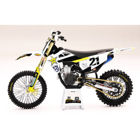 NEW-RAY 1:12 SCALE ROCKSTAR HUSQVARNA JASON ANDERSON #21